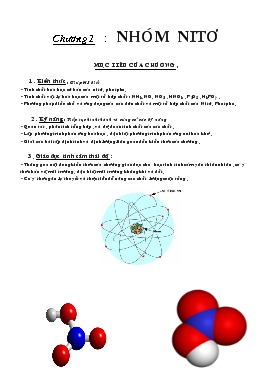 Giáo án Hóa học 11 nâng cao - Chương 2, 3