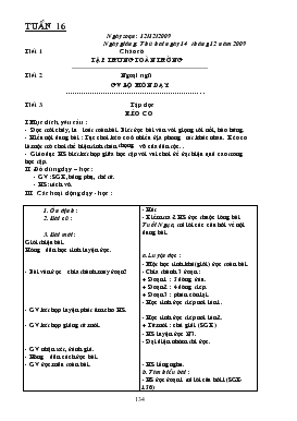 Giáo án Lớp 4 - Tuần 16