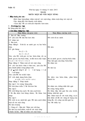 Giáo án Lớp 4 - Mai Thị Bích Thọ - Tuần 12