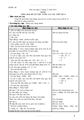 Giáo án Lớp 4 - Mai Thị Bích Thọ - Tuần 15