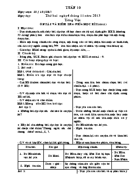 Giáo án Lớp 4 - Tuần 10