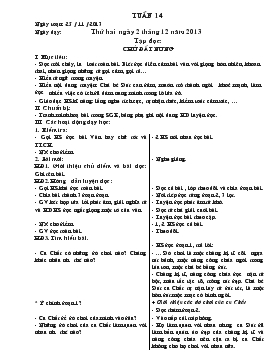 Giáo án Lớp 4 - Tuần 14