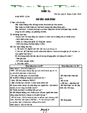 Giáo án Lớp 5 - Phan Ngọc Tuấn - Tuần 26-31