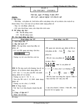 Giáo án Lớp 5 - Tuần 1-2