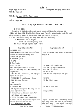 Giáo án Lớp 5 - Tuần 6