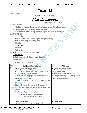 Giáo án Mĩ thuật Lớp 5 - Nguyễn Văn Kết - Tuần 13