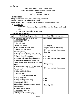 Bài giảng Học vần tiết 1, 2 : Oanh - Oach