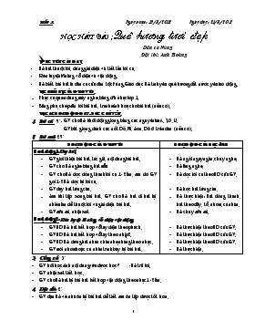 Bài giảng Lớp 1 - Môn Âm nhạc - Tuần 1 - Học hát bài: Quê hương tươi đẹp