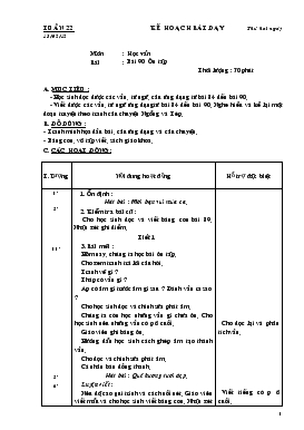 Bài giảng Lớp 1 - Môn Học vần - Tuần 22 - Bài 90 - Ôn tập