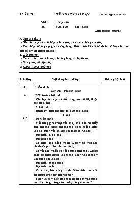 Bài giảng Lớp 1 - Môn Học vần - Tuần 24 - Bài 100 - Uân, uyên