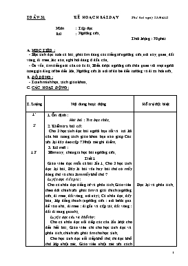 Bài giảng Lớp 1 - Môn Tập đọc - Tuần 31 - Bài : Ngưỡng cửa