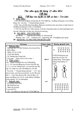 Bài giảng Lớp 1 - Môn Thể dục - Bài 12 - Thể dục rèn luyện tư thế cơ bản – Trò chơi