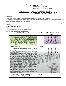 Bài giảng Lớp 1 - Môn Thể dục - Tuần 1 - Giới thiệu chương trình trò chơi “ Nhanh lên bạn ơi !”