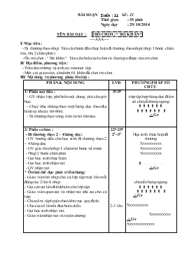 Bài giảng Lớp 1 - Môn Thể dục - Tuần 11 - Trò chơi : “ bỏ khăn “