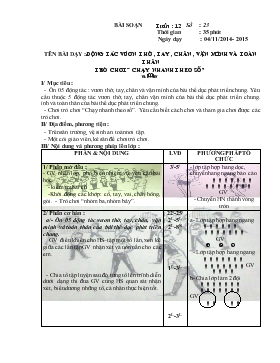 Bài giảng Lớp 1 - Môn Thể dục - Tuần 12 - Động tác vươn thở , tay , chân , vặn mình và toàn thân trò chơi “ chạy nhanh theo số”