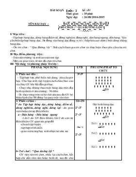 Bài giảng Lớp 1 - Môn Thể dục - Tuần 2 - Bài 3 - Dàn hàng ngang, dồn hàng trò chơi : “ qua đường lội “