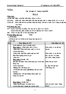 Bài giảng Lớp 1 - Môn Tiếng Việt - Bài 1: E