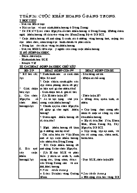 Bài giảng Lớp 4 - Môn Lịch sử - Tuần 26: Cuộc khẩn hoang ở đàng trong