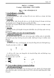 Bài giảng Môn Vật lý lớp 10 - Bài 1 : Chuyển động cơ (tiết 2)