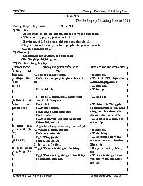 Bài giảng - Tiếng việt: Học vần: Ph - Nh