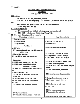 Bài giảng Tiếng việt - Tiết 3, 4 : Bài 46 : Ôn - Ơn