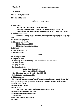 Bài giảng Tiết 2, 3 - Học vần - Bài 35 : Uôi - Uơi (tiếp)