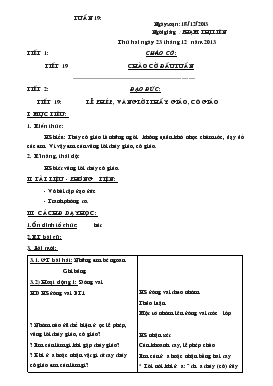 Bài giảng Tiết 2: đạo đức: Tiết 19: Lễ phép, vâng lời thầy giáo, cô giáo (tiếp theo)