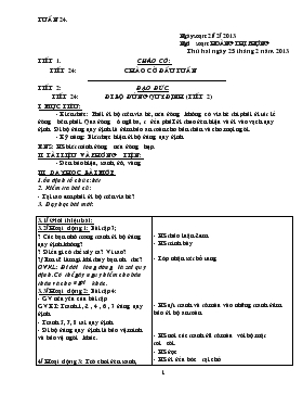 Bài giảng Tiết 2: Đạo đức - Tiết 24: Đi bộ đúng quy định (tiết 2)