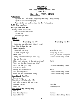 Bài giảng Tiết: 3-5 - Học vần : Eng - iêng