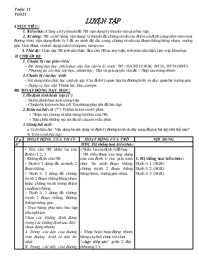 Giáo án Hình học 9 - Tiết 11, 12