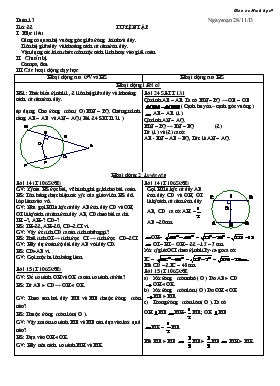 Giáo án Hình học 9 - Tiết 22: Luyện tập