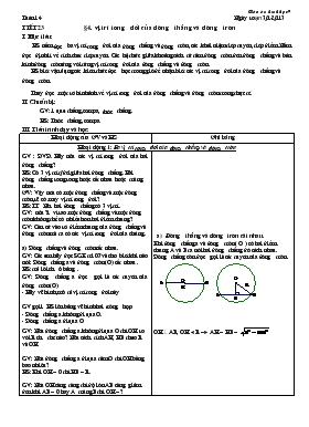 Giáo án Hình học 9 - Tiết 23: Vị trí tương đối của đường thẳng và đường tròn