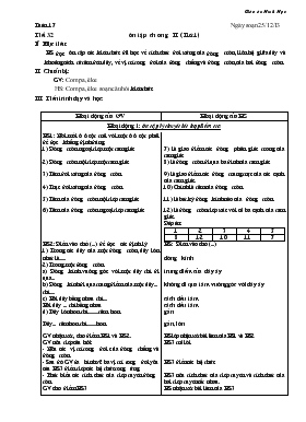 Giáo án Hình học 9 - Tuần 17: Ôn tập chương II