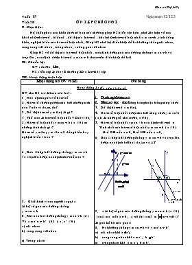 Giáo án môn Đại số 9 - Tiết 28: Ôn tập chương i