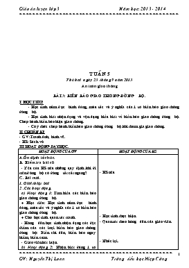 Bài giảng An toàn giao thông - Tuần 5 - Bài 3: Biển báo giao thông đường bộ