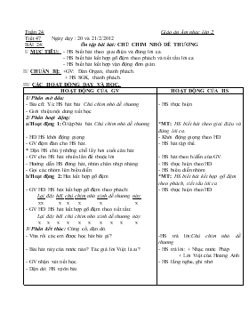 Bài giảng Lớp 2 - Môn Âm nhạc - Bài 24: Ôn tập bài hát: Chú chim nhỏ dễ thương