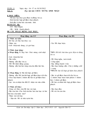 Bài giảng Lớp 2 - Môn Âm nhạc - Bài 9: Học hát bài: Chúc mừng sinh nhật