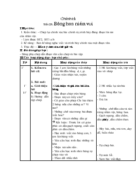 Bài giảng Lớp 2 - Môn Tiếng Việt - Chính tả Tiết 25: Bông hoa niềm vui