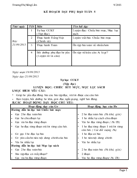 Bài giảng Lớp 2 - Môn Tiếng Việt - Luyện đọc: Chiếc bút mực, mục lục sách