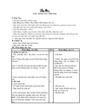 Bài giảng Lớp 2 - Môn Tiếng Việt - Tập đọc: Cây xòai của ông em