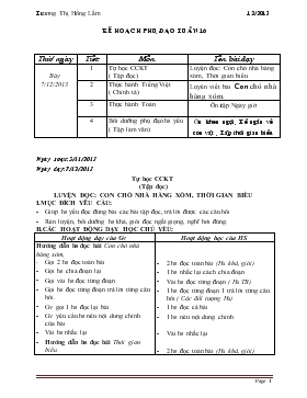 Bài giảng Lớp 2 - Môn Tiếng Việt - Tuần 16 - Luyện đọc: Con chó nhà hàng xóm, thời gian biểu