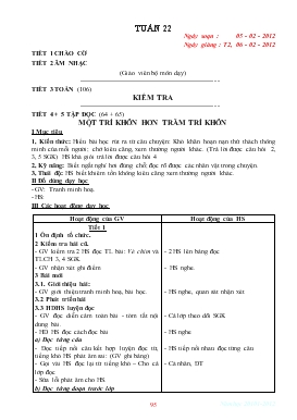 Bài giảng Lớp 2 - Môn Tiếng Việt - Tuần 22 - Tiết 4, 5 - Tập đọc (tiết 64, 65): Một trí khôn hơn trăm trí khôn