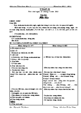 Bài giảng Lớp 2 - Môn Tiếng Việt - Tuần 28 - Tập đọc: Kho báu