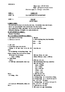 Bài giảng Lớp 2 - Môn Toán - Ki lô mét