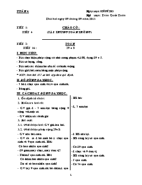 Bài giảng Lớp 2 - Môn Toán - Tiết 16 : 29 + 5 (tiếp)