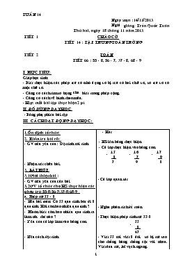 Bài giảng Lớp 2 - Môn Toán - Tiết 66 : 55 - 8, 56 - 7, 37 - 8, 68 - 9 (tiếp)