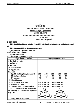 Bài giảng Lớp 2 - Môn Toán - Tuần 15 - 100 trừ đi một số
