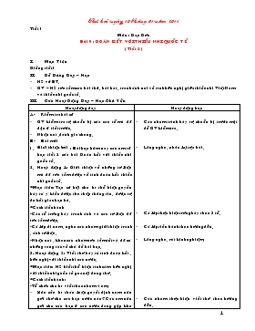 Bài giảng Lớp 3 - Môn Đạo đức - Bài 9 : Đoàn kết với thiếu nhi quốc tế ( tiết 2 )