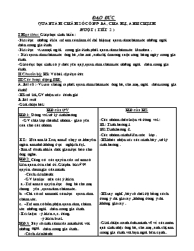 Bài giảng Lớp 3 - Môn Đạo đức: Quan tâm chăm sóc ông bà, cha mẹ, anh chị em ruột ( tiết 2 )