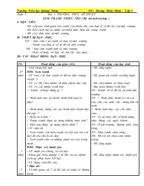 Bài giảng Lớp 3 - Môn Mỹ thuật - Tuần 1 - Bài 1: Thường thức mĩ thuật xem tranh thiếu nhi (Đề thi môi trường )